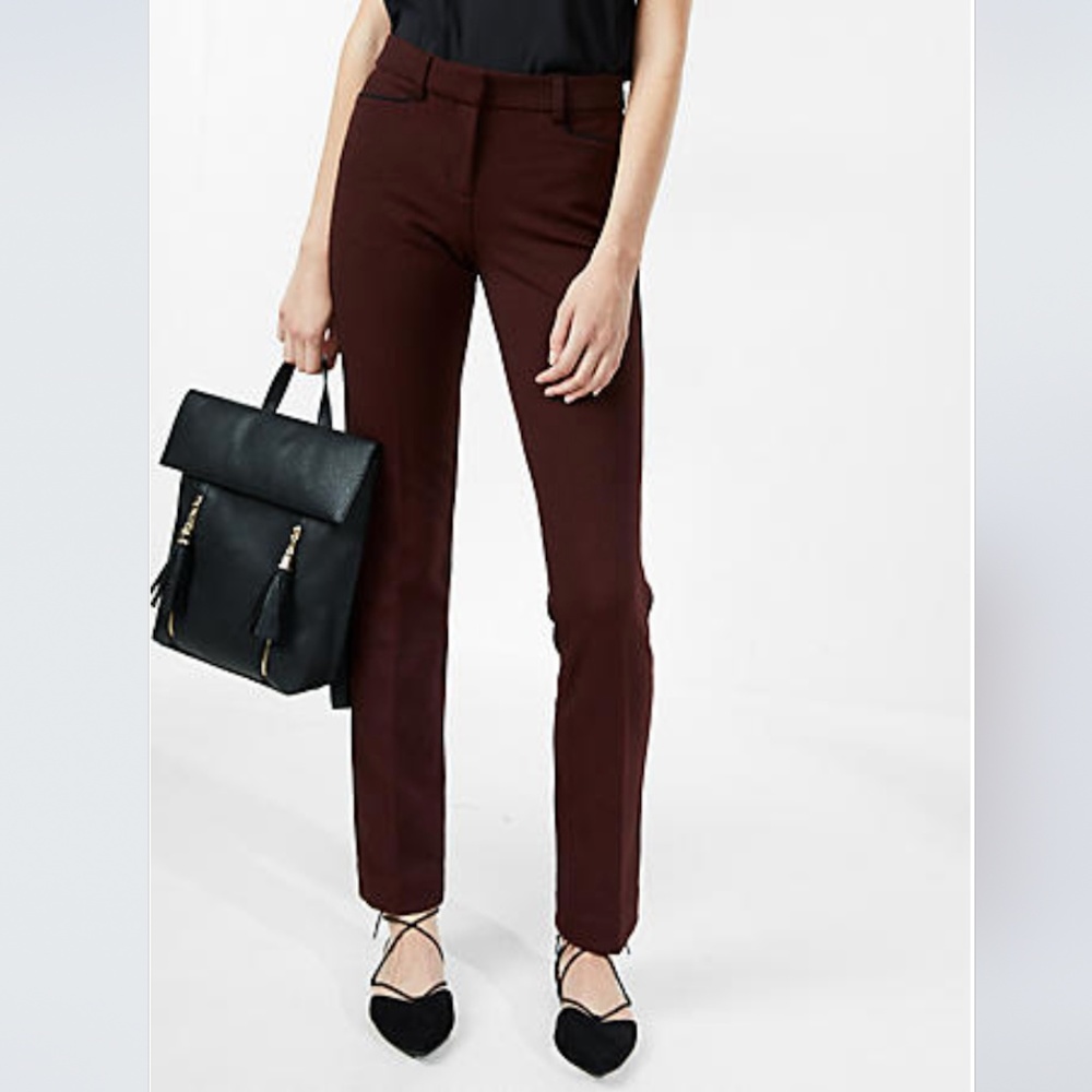 NWOT Express Mid Rise Jacquard Columnist Pant